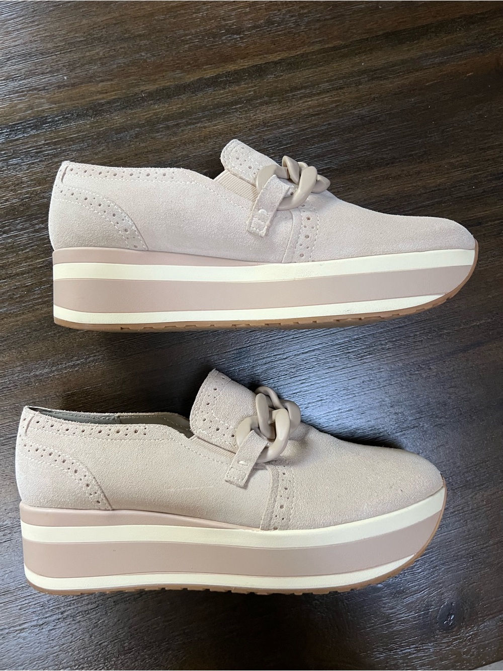 Dolce Vita Jhenee Platform Slip-On Loafers in  Taupe
